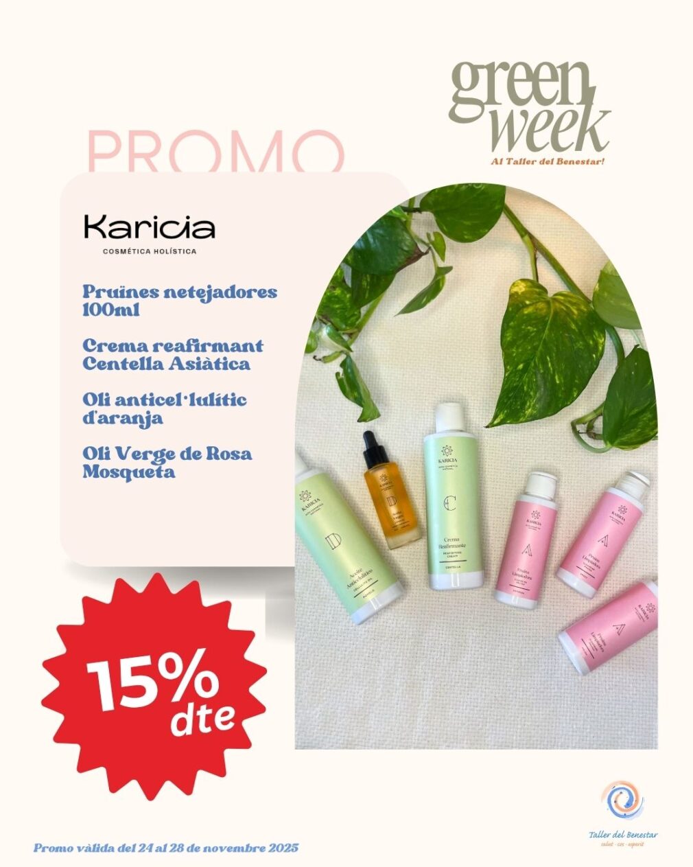 Pack 4 Karicia Green Week 15% dte