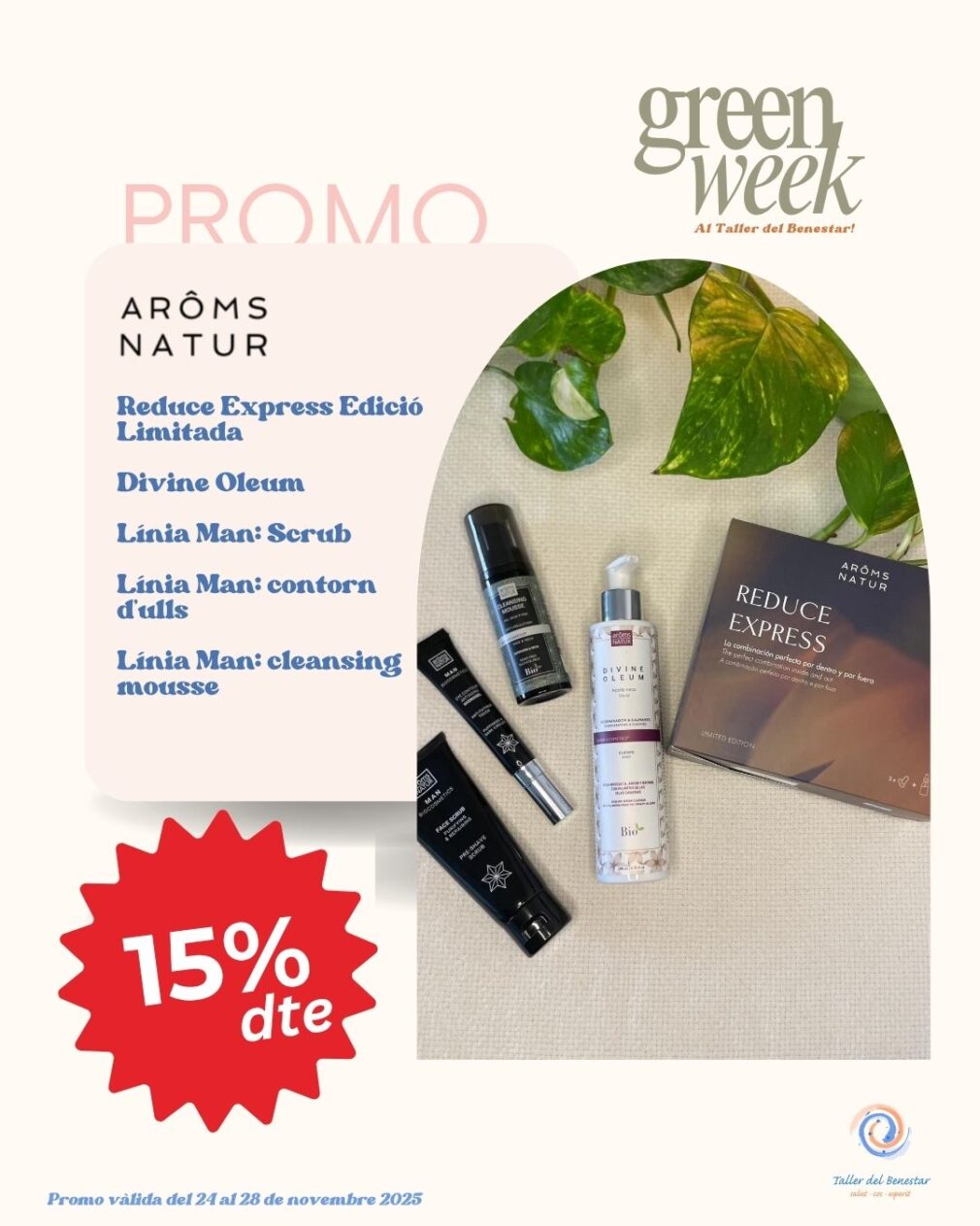 Pack 5 Aroms Natur Green Week 15% dte