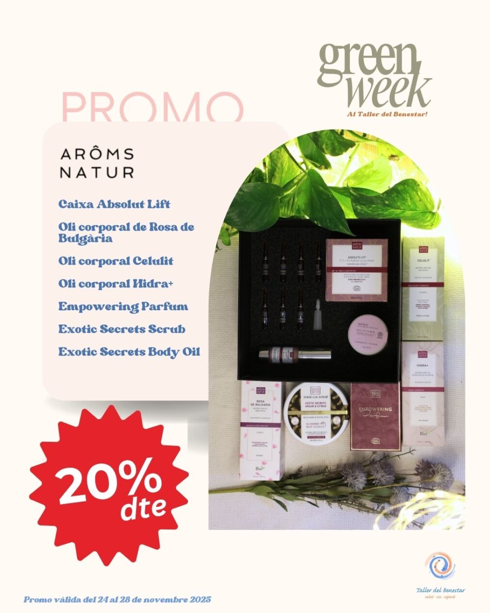 Pack 8 Aroms Natur Green Week 20% dte