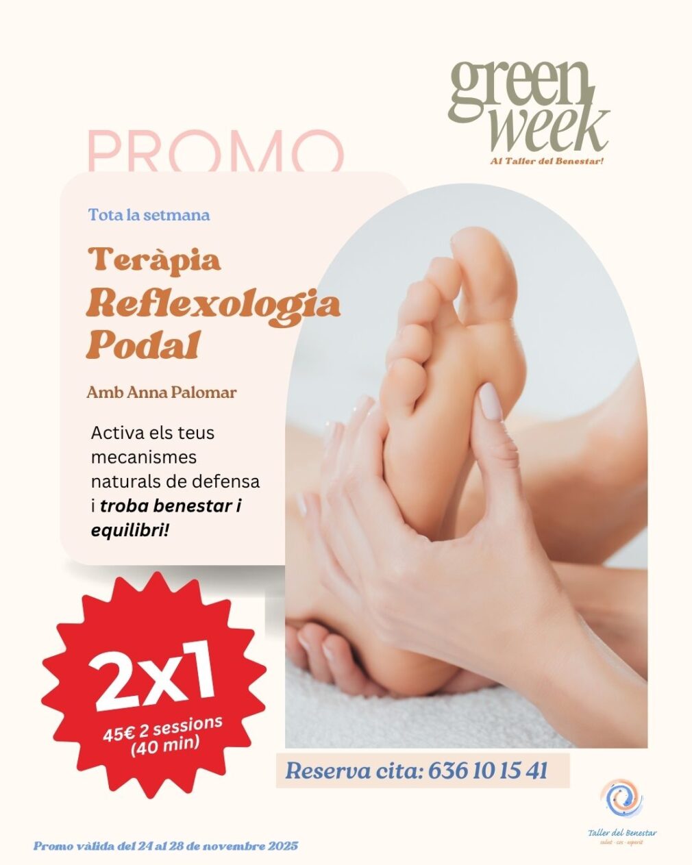 2X1 Reflexología podal Green Week